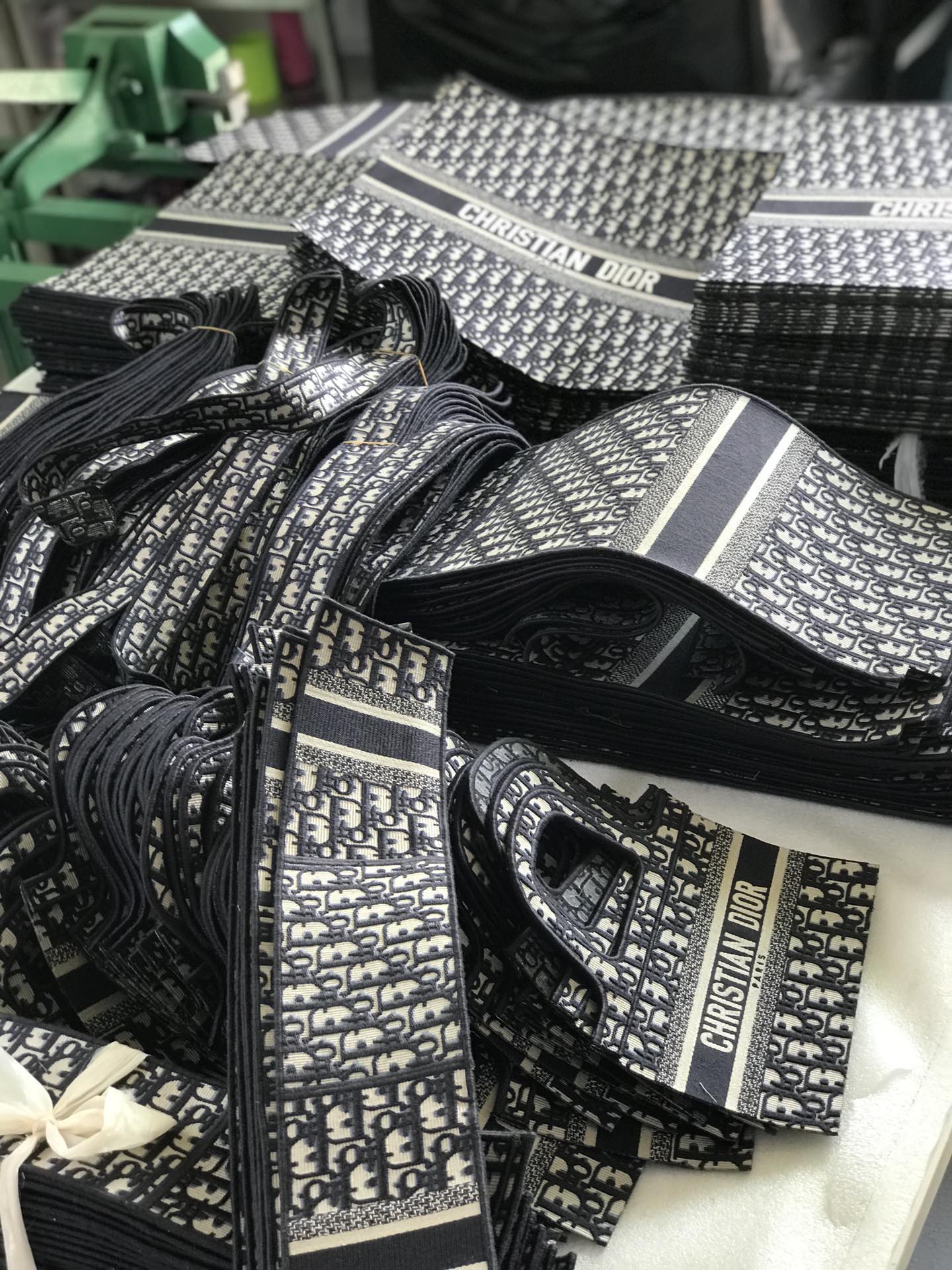 Dior bag hand stitching detail